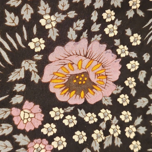 💕NATALIE MARTIN💕 Fiore Short Dress ~ Vintage Flowers Black Purple Medium - Picture 9 of 12